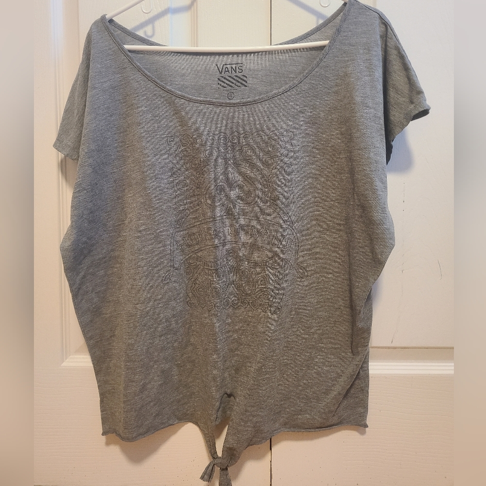 Vans Heather Gray Women's Short Sleeve Tee